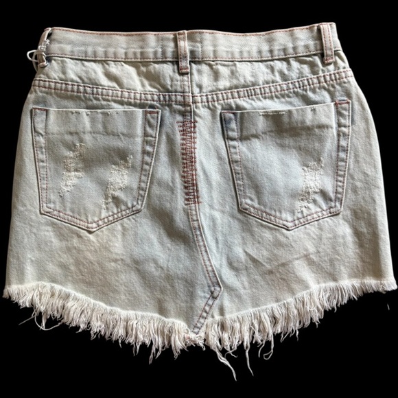 One Teaspoon Stoned Junkyard Mini Jean Skirt NWT - Picture 3 of 6